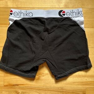Ethika black and white boxerbriefs small